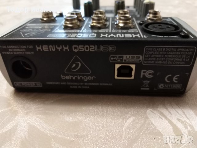 Behringer xenyx q502 usb, снимка 5 - Ресийвъри, усилватели, смесителни пултове - 31624829