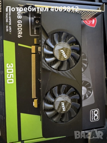Видео карта MSI 3050 LP, снимка 3 - Видеокарти - 55960948