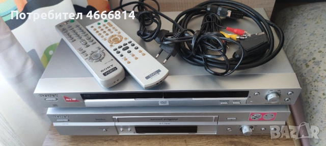 SONY видео VHS и DVD, снимка 2 - Плейъри, домашно кино, прожектори - 54228045