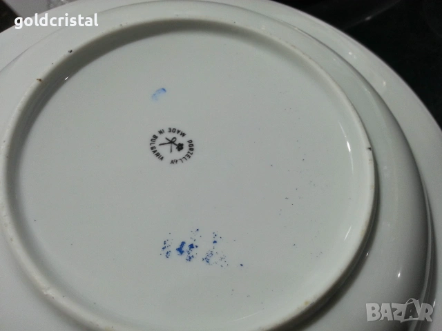 Стар български порцелан чинии дълбоки , снимка 3 - Антикварни и старинни предмети - 53238308
