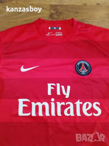 Nike Paris Saint Germain Fly Emirates - страхотна футболна тениска КАТО НОВА L, снимка 2 - Тениски - 49336703