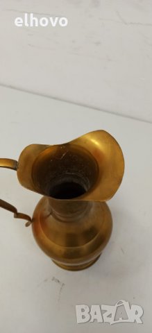 Старинна месингова кана -, снимка 3 - Антикварни и старинни предмети - 31846078