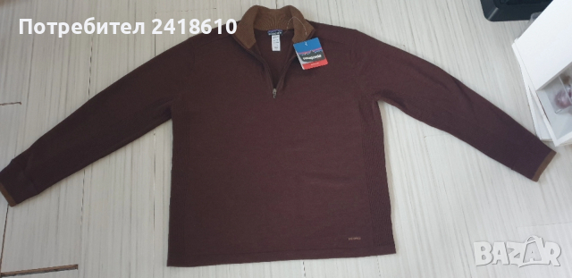 Patagonia 100% Merino Wool 1/4 Zip Sweater Mens Size XL НОВО! ОРИГИНАЛ! Мъжки Пуловер с 1/4 цип !