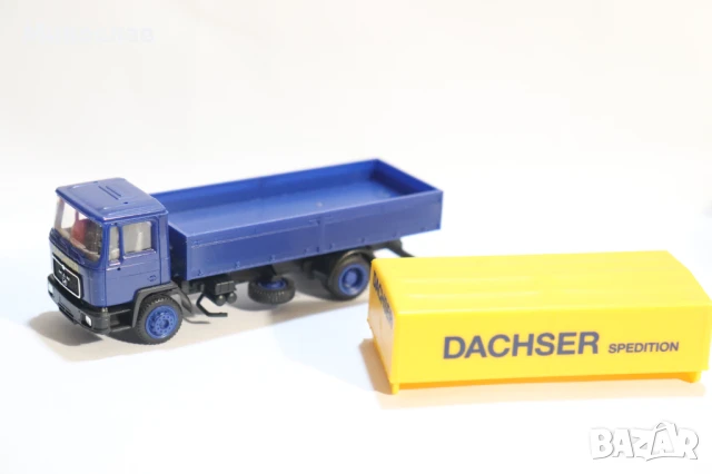 	HERPA H0 1/87 MAN КАМИОН МОДЕЛ КОЛИЧКА DACHSER, снимка 7 - Колекции - 50592986