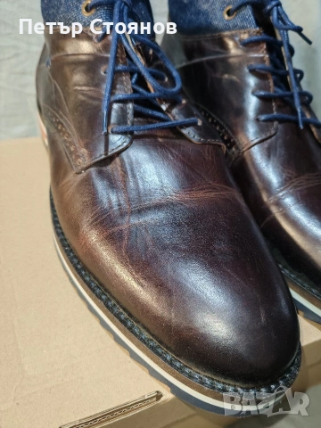 Стилни мъжки кларкове от естествена кожа OLIVER JACOB №44, снимка 4 - Мъжки боти - 54217908
