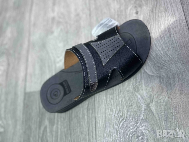 Отворени кожени мъжки чехли, снимка 4 - Мъжки чехли - 51948709