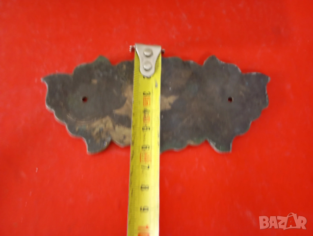 Стара месингова апликация., снимка 3 - Други ценни предмети - 54039384