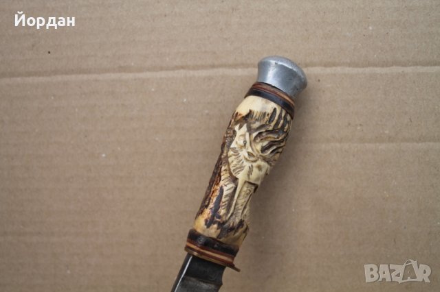 Немски ловен нож ''Doppelren Solingen'', снимка 4 - Антикварни и старинни предмети - 42611862