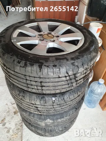 Летни гуми с джанти .Мерцедес С класса