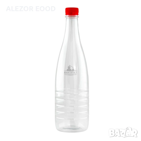 Бутилка пластмасова 1 л с капачка – за вино, ракия и сок