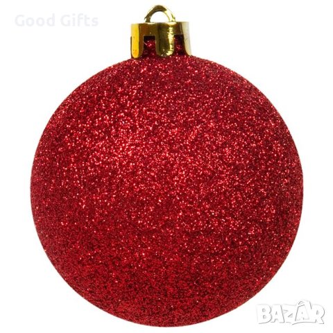 100 броя Комплект червени коледни топки в 3 размера, снимка 2 - Други стоки за дома - 42671036