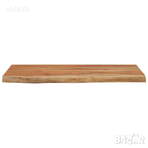 vidaXL Стенен рафт, 60x30x3,8 см, правоъгълен, масив акация, жив ръб, снимка 4 - Етажерки - 56147311