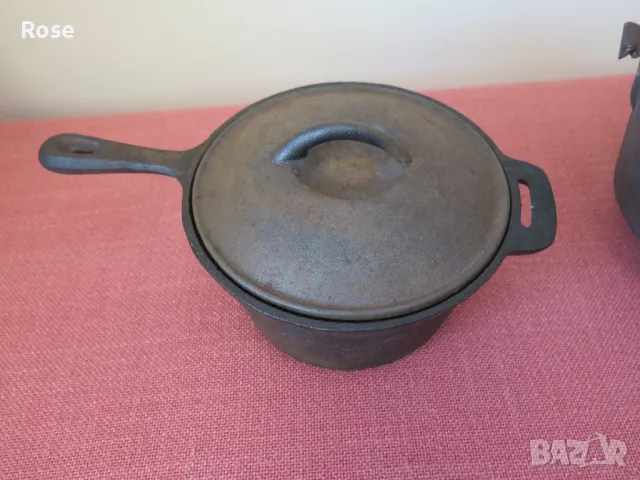 ЧУГУНЕНИ ТЕНДЖЕРИ,с чугунени капаци, снимка 3 - Съдове за готвене - 49279886