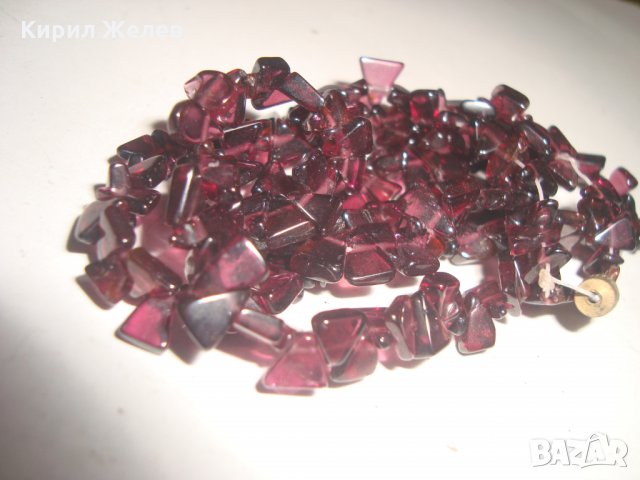 КОЛИЕ Натурален ГРАНАТ ВИОЛЕТ ОТТЕНЪК СТАР АРТ ГЕРДАН от БЛАГОРОДНИ КАМЪНИ 14994, снимка 14 - Колиета, медальони, синджири - 30665941