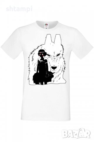 Мъжка тениска Princess Mononoke,Анимация,игра,Празник,Повод, снимка 2 - Тениски - 37951020