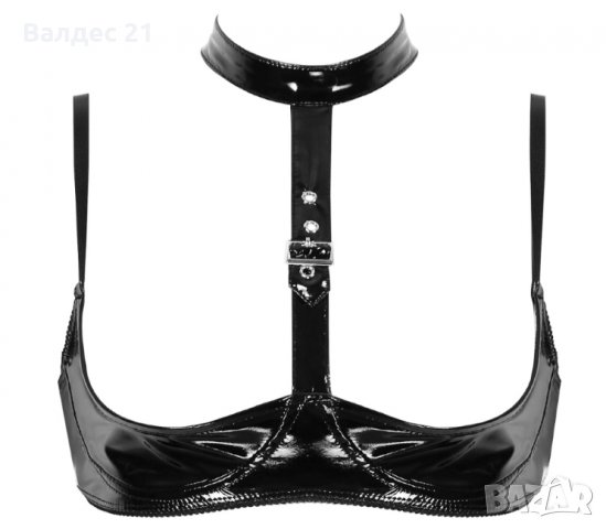 Еротичен латексов сутиен в стил BDSM, снимка 4 - Бельо - 34097059
