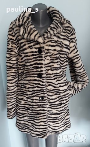 Два различни броя / Луксозен дамски кожух "bn" blanc noir със зебра принт , снимка 6 - Палта, манта - 44323367