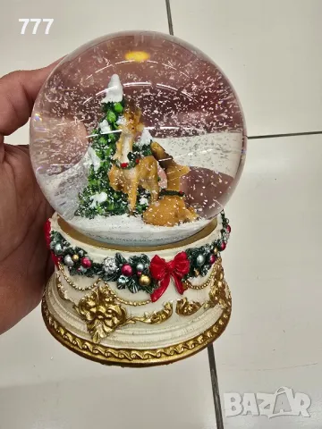 музикални коледни преспапиета