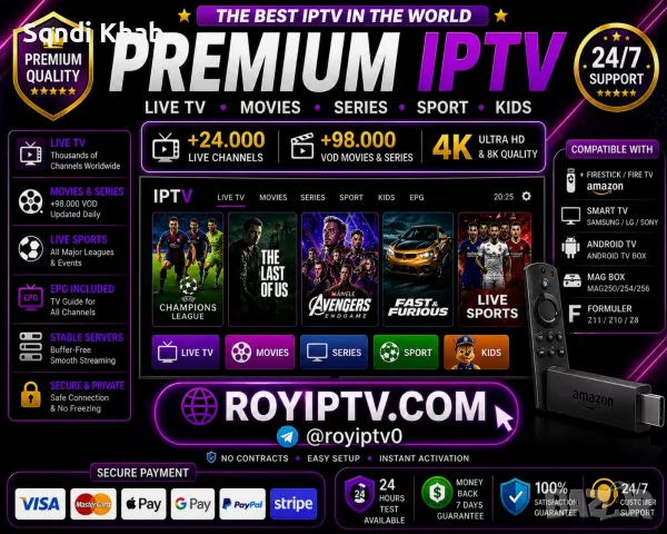 Firestick NO BUFFERING 4K IPtv royiptv.com