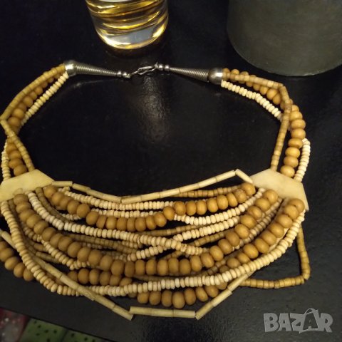 Огърлица от естествена слонова кост 60 те години НАМАЛЕН , снимка 5 - Колиета, медальони, синджири - 38165024