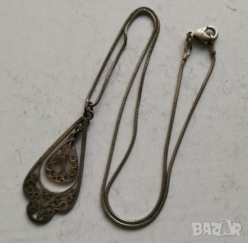 Сребърна висулка, снимка 5 - Колиета, медальони, синджири - 30934654