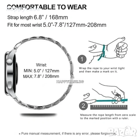 18 mm CERAMIC STEEL Керамична верижка каишка Huawei Watch GT6 41/GT5 Pro 42/GT5 41/GT4 41/Watch 5 42, снимка 12 - Каишки за часовници - 54365833