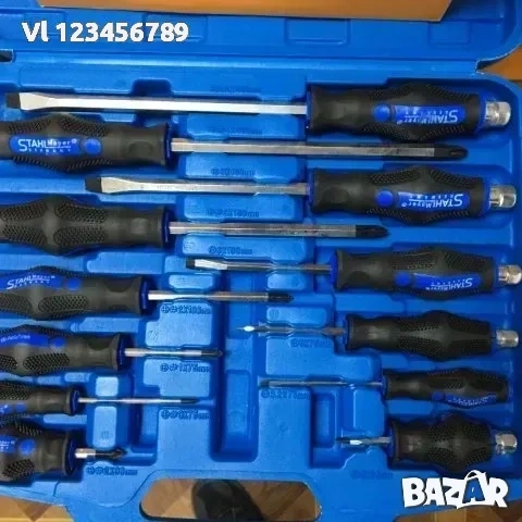 Комплект 12 бр ударни отвертки, снимка 2 - Отвертки - 53922147