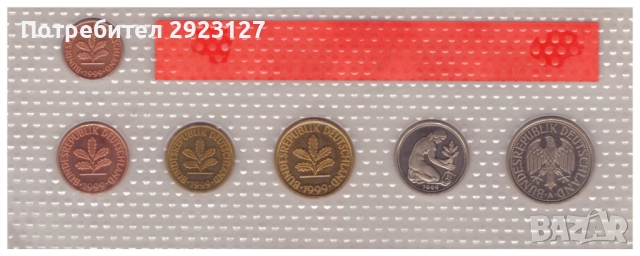 МАТИРАН СЕТ ФЕДЕРАЛНА РЕПУБЛИКА ГЕРМАНИЯ 1999 /А/, снимка 2 - Нумизматика и бонистика - 52009747