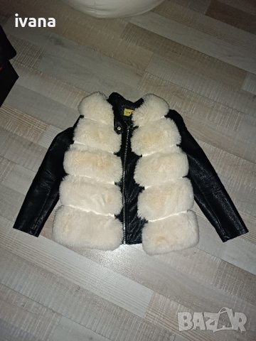 кожено яке и пухен елек