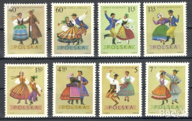 Полша, 1969 г. - лот марки на тема кучета, спорт, туризъм, личности, скаути, космос, изкуство и др., снимка 14 - Филателия - 53303209