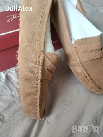 Велурени дамски мокасини John Scoth, снимка 5 - Маратонки - 54182016