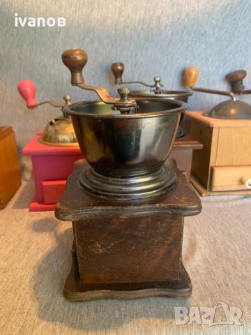 стара дървена мелничка за кафе  3, снимка 2 - Антикварни и старинни предмети - 42483946