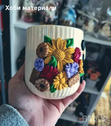 Чаша Полимерна глина, снимка 2 - Подаръци за жени - 47403984