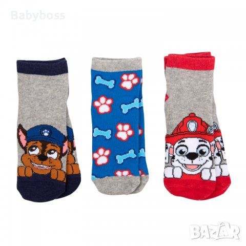 Комплект от 3 чифта чорапи за момче Пес Патрул, снимка 1 - Чорапи - 39372922