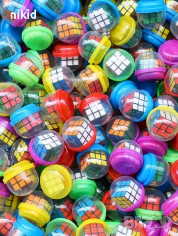 кубче рубик куб забанимателна игра играчка за подаръци пинята торбички раздавки подаръчета парти, снимка 3 - Други - 50158031