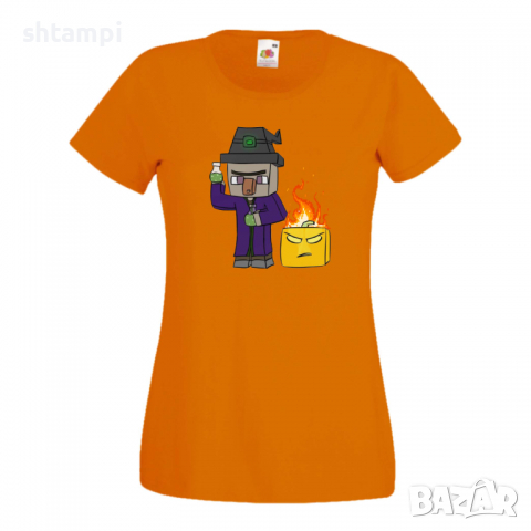 Дамска тениска Minecraft Witch майнкрафт Minecraft,Игра,Забавление,подарък,Изненада,Рожден Ден., снимка 11 - Тениски - 36521372