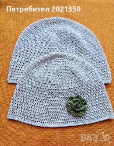 Летни шапки за нея и него - комплект, снимка 4 - Шапки - 49624276