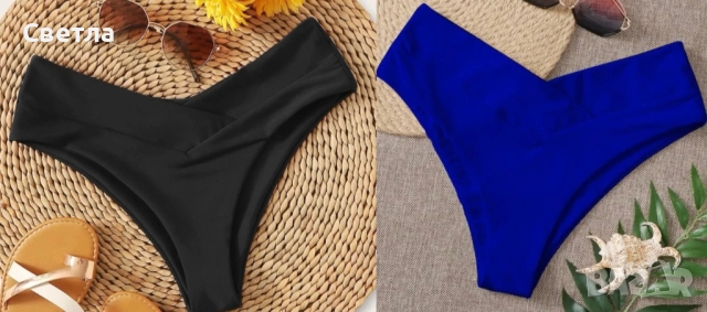 Бански от две части и бикини черни и сини.Нови,етикети,лепенки., снимка 3 - Бански костюми - 46461333