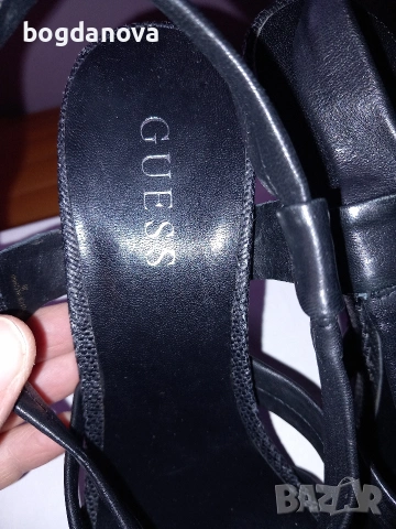 Guess, чисто нови елегантни обувки на ток от естествена кожа, снимка 11 - Сандали - 54086142