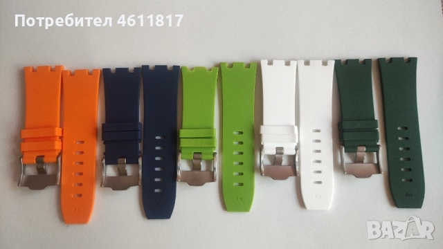 Силиконови каишки за часовник AUDEMARS PIGUET, снимка 5 - Каишки за часовници - 52179516