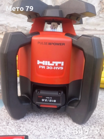 Ротационен лазерен нивелир Hilti PR 30-HVS A12 , снимка 3 - Измервателни инструменти - 52179161