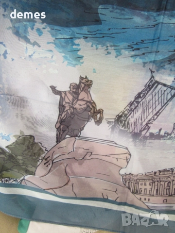 Красив шал от бамбукова коприна от Санкт Петербург, Русия, снимка 3 - Шалове - 52259868