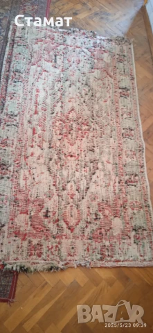 Персийски килим 1.70/0.9 Запазен Има малки забележки в двата края, снимка 8 - Други - 51116512