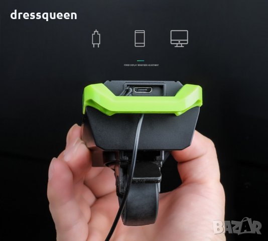 2654 Фар за велосипед акумолаторен с 2 Т6 диода и звънец, снимка 11 - Велосипеди - 30369223