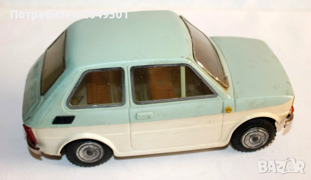 1960те Ретро играчка кола Polski Fiat 126p CZZ40-46 Чехословакия, снимка 3 - Колекции - 53912119