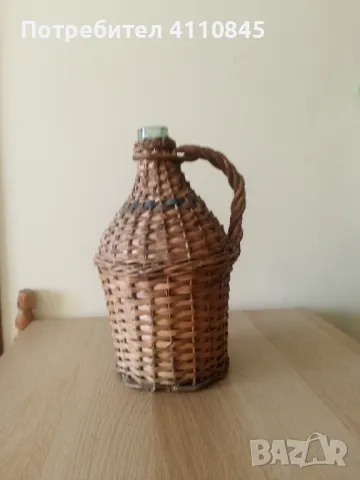 Плетена дамаджана 3л., снимка 3 - Декорация за дома - 49109549