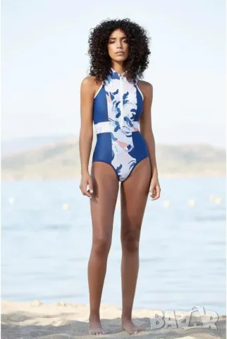 MF Sea Mamba дамски цял бански костюм, цип отпред, UV50+ UPF