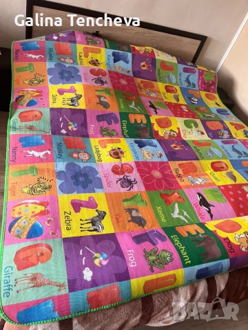 Двулицев килим за игра, снимка 2 - Други - 52589479