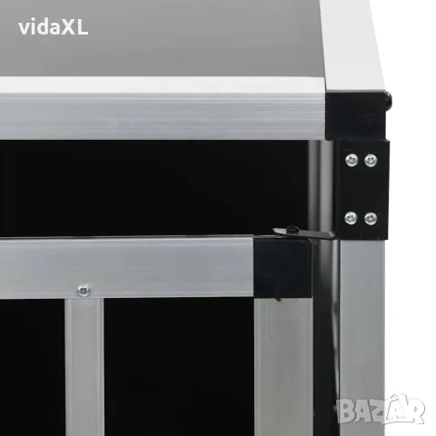 vidaXL Кучешка клетка с една врата, 65x91x69,5 см, снимка 8 - За кучета - 56146196