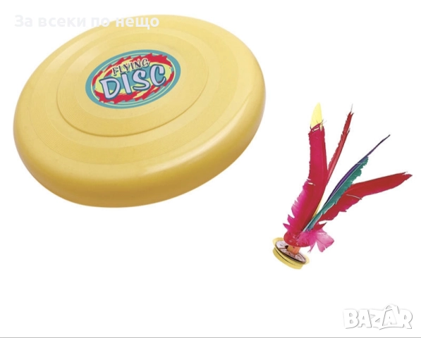 4 в 1 Детски спортен комплект с мрежа – бадминтон, тенис, фризби и Catch Ball, снимка 5 - Други - 51491270